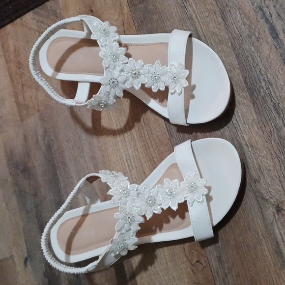 Shibever wedge sandals, size 8 1/2 , or 40 WORE 1 DAY for wedding - Picture 1 of 4